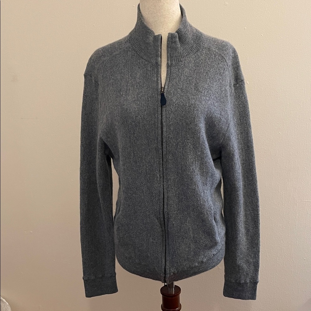 Crittenden Baby Alpaca Full Zip Sweater Women’s L Peru Luxury Knit